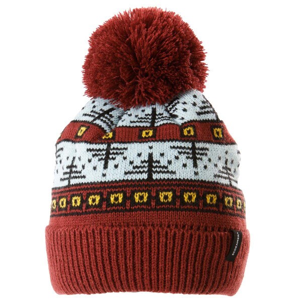 Kids SCOUT Fleece Lined Cuffed Pom Beanie